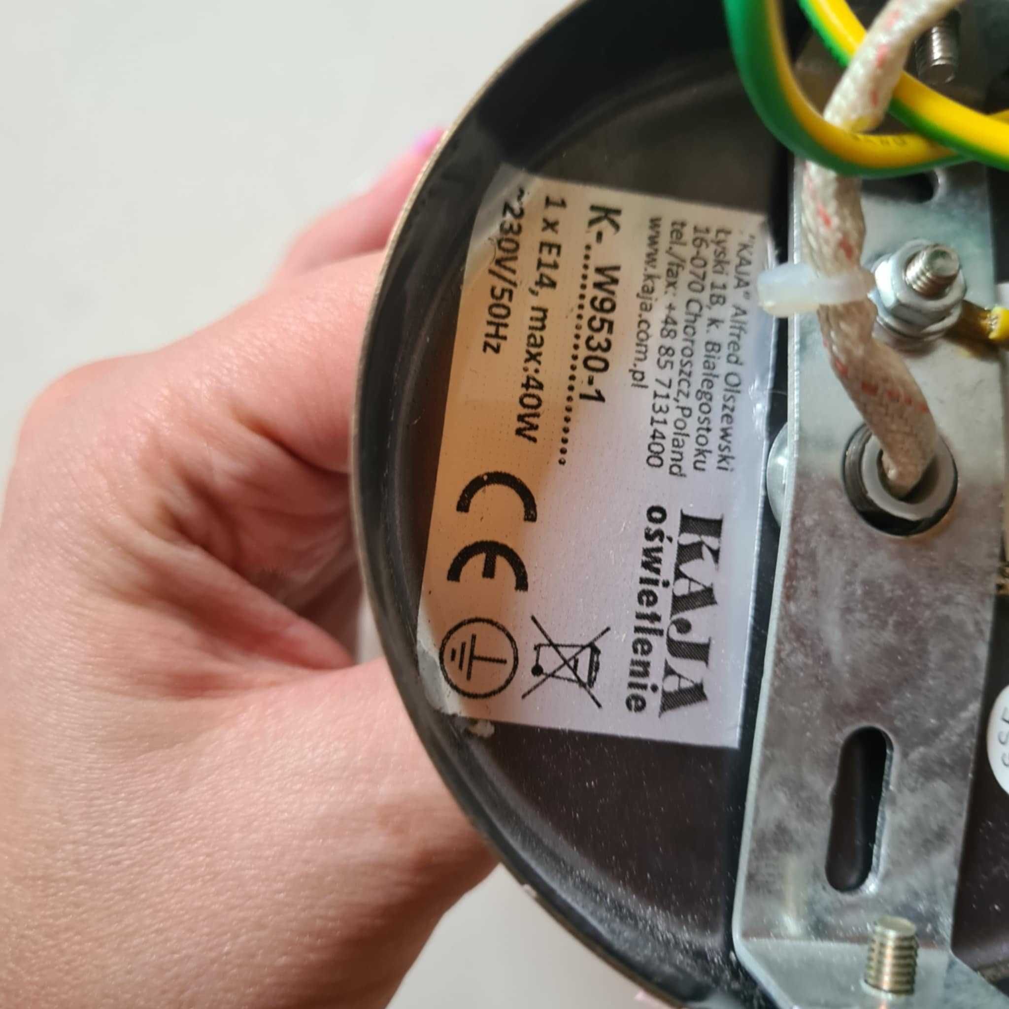 Kinkiet lampa sufitowa kula oprawa stare złoto ruchomy