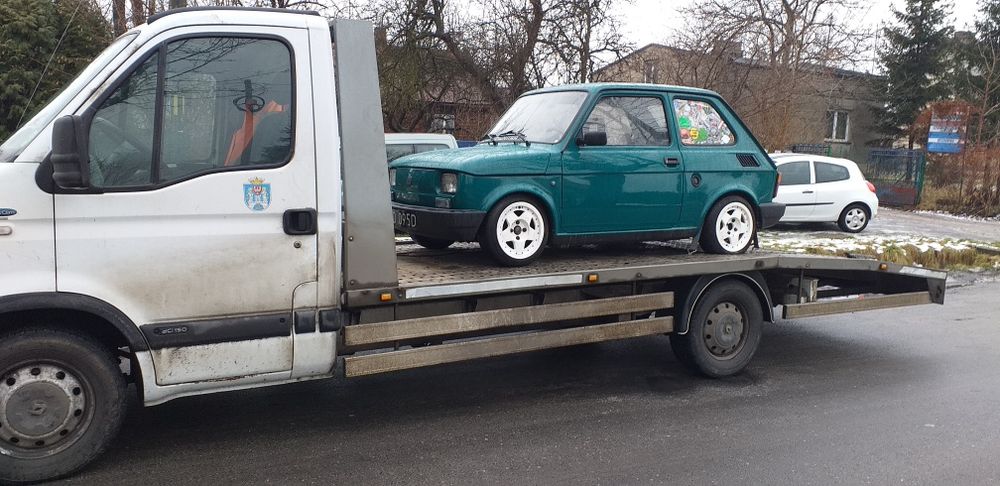 Pomoc Drogowa Holowanie  Auto Laweta Transport Aut Maszyn Mini Koparek