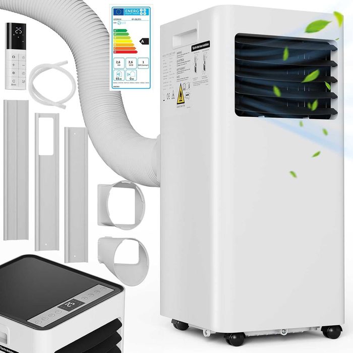 Mobilny klimatyzator 4w1 chłodzenie osuszanie wentylacja filtr kurzu