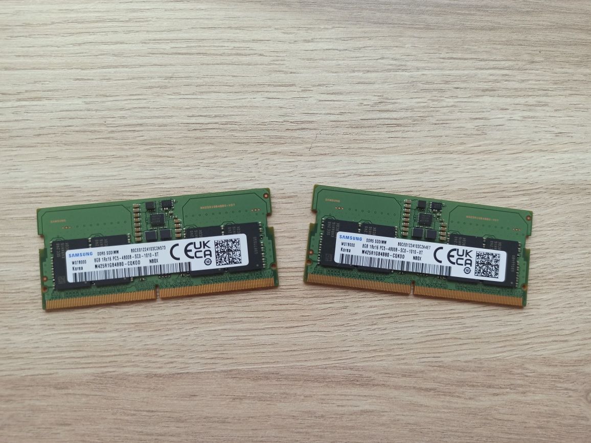 Оперативна пам'ять для ноутбука DDR5 SAMSUNG 16Gb 1Rx16 (2x8Gb) 4800 M