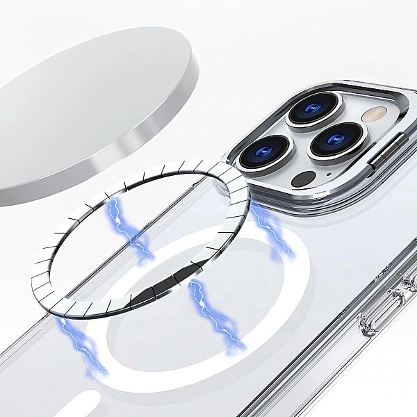 Etui Tech-Protect MagStand MagSafe na iPhone 16 Pro Max - przezroczyst