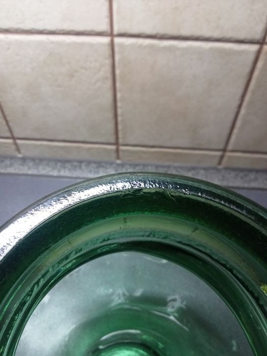 VIRESA stara butla szklana z szerokim otworem