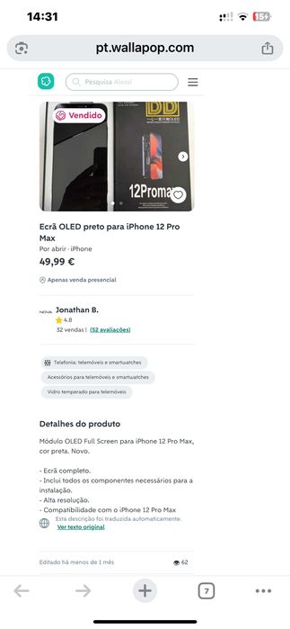 Display Touch Iphone12 Pro max LCD