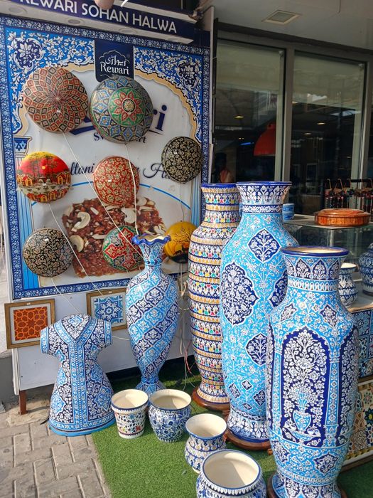 Керамическая посуда ручной работы из Пакистана, тарелки, кружки, вазы