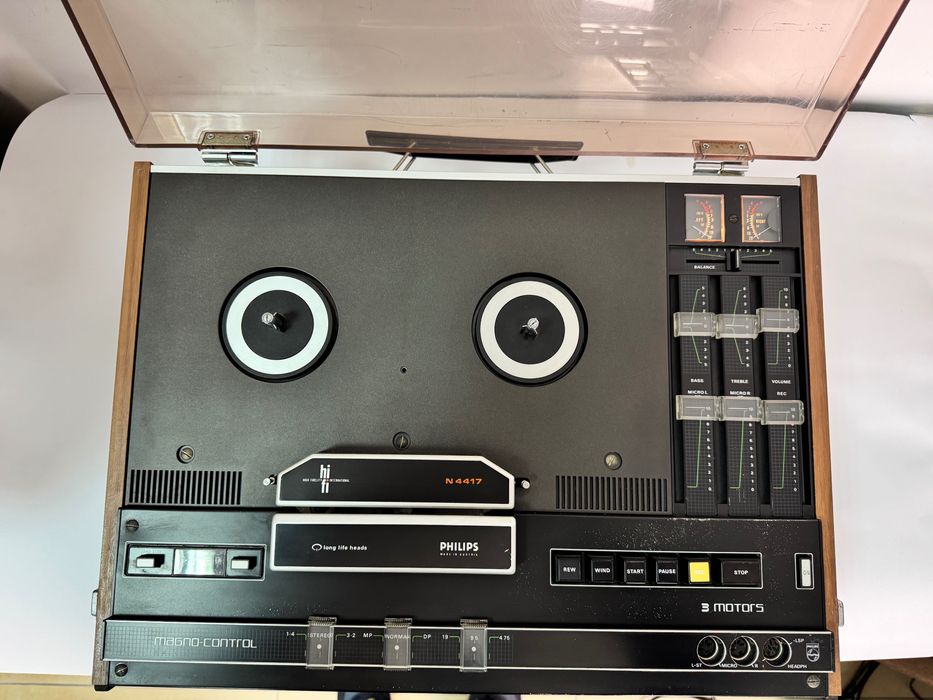 Magnetofon szpulowy Philips  N4417 Vintage