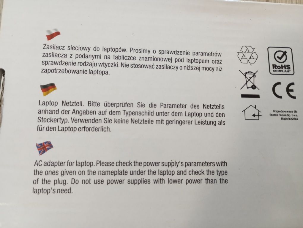 Ładowarka Zasilacz do laptopów Asus 19V 3.42A 65W