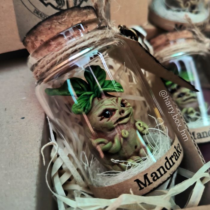 Корень Мандрагоры сова в баночке. Harry Potter. Mandrake подарунок на