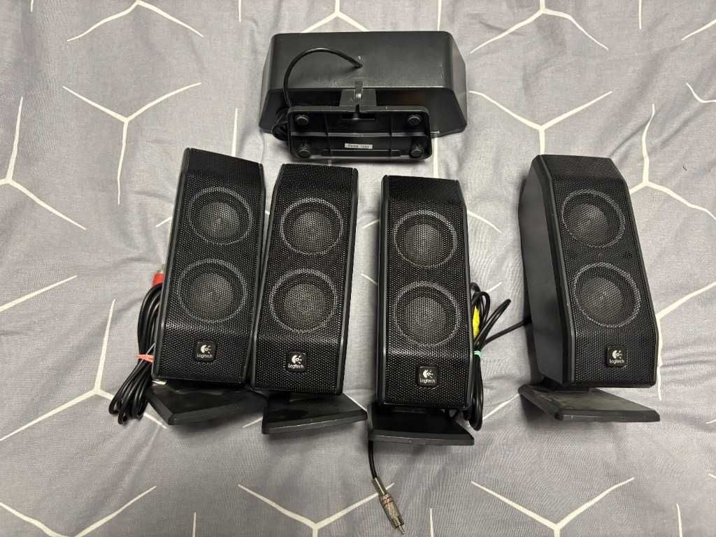 Kino Domowe Plug&Play Logitech X-540 +Dekoder 5.1 ARC + Przedłużacze