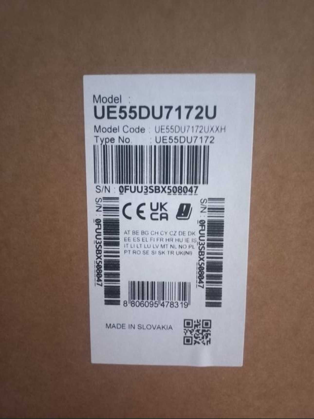 SamsungUE43DU7172: 50/55/65, Smart