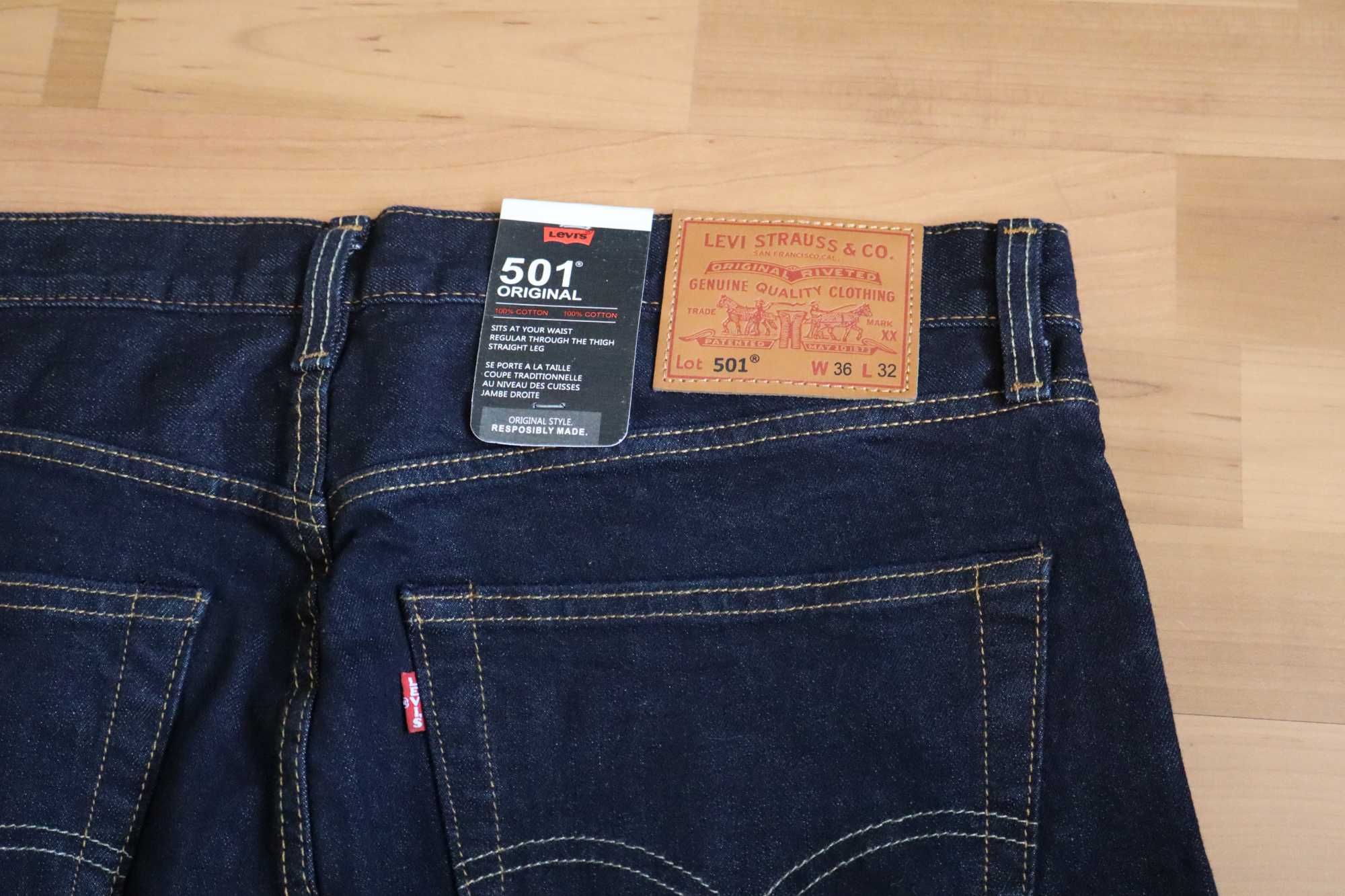 Прямі джинси Levi's 501 Premium 36/32 нові оригінал