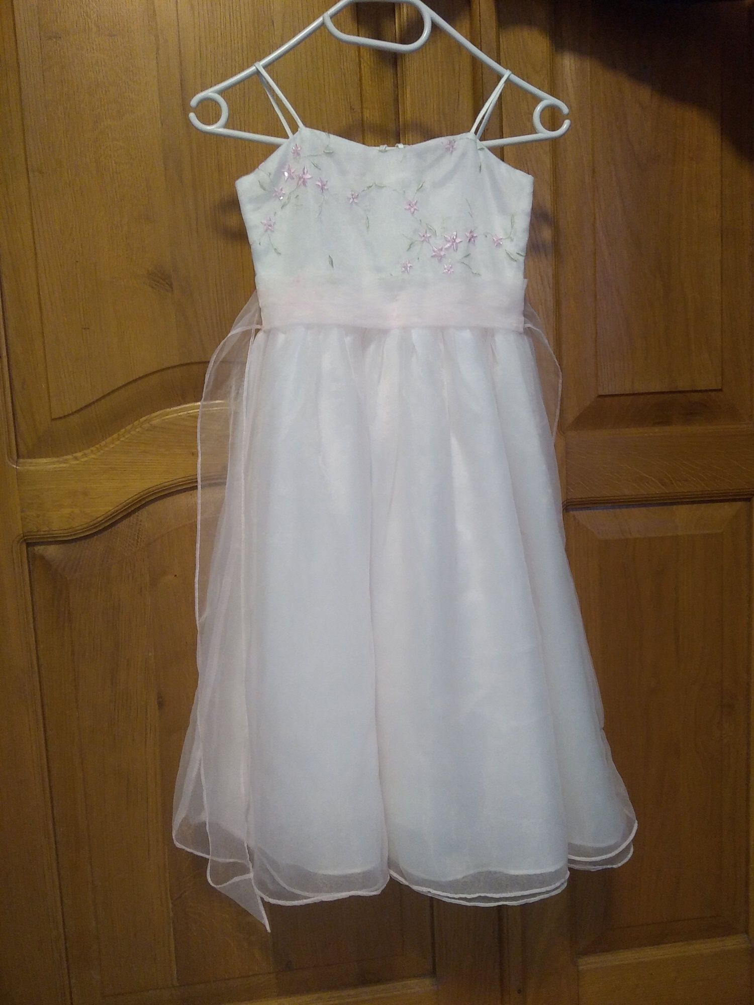 Платье детское белое с пелериной. Белоснежка, Снежинка, Снегурочка