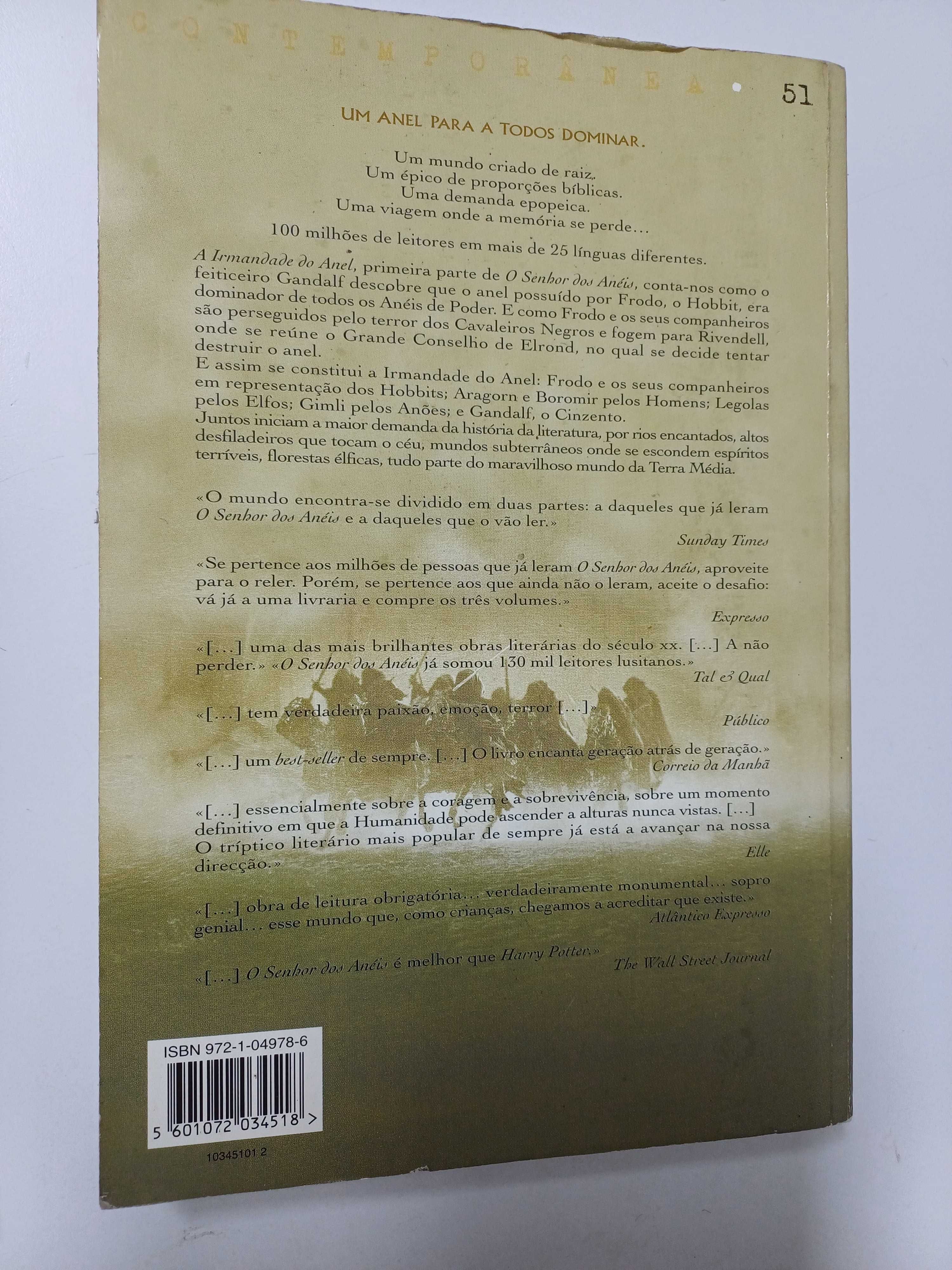 JRR Tolkien - O senhor dos aneis - A irmandade do anel