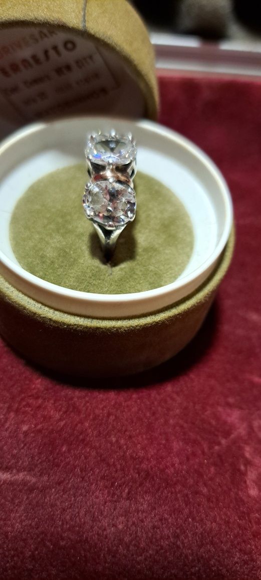 Anel vintage em Prata e Ouro.