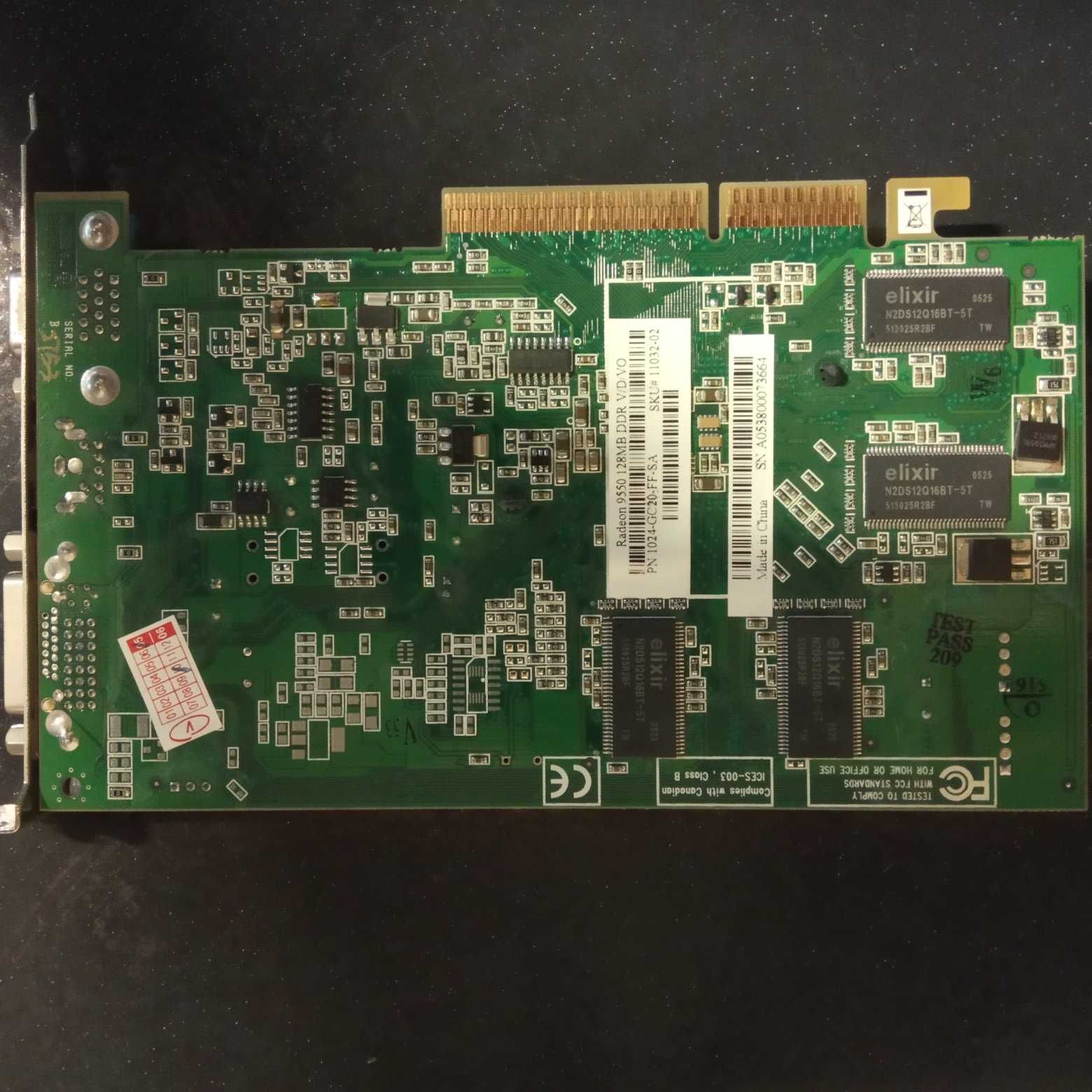 Видеокарта Radeon 9550 128MB DDR V/D/VO