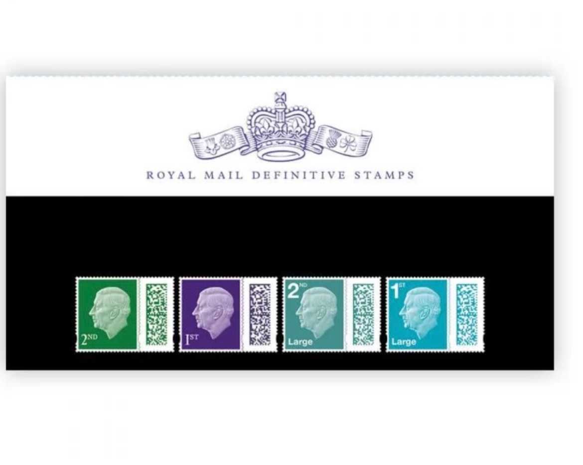 Британские марки  British Stamps: «Королевские дефинитивы Кинг Чарльз»