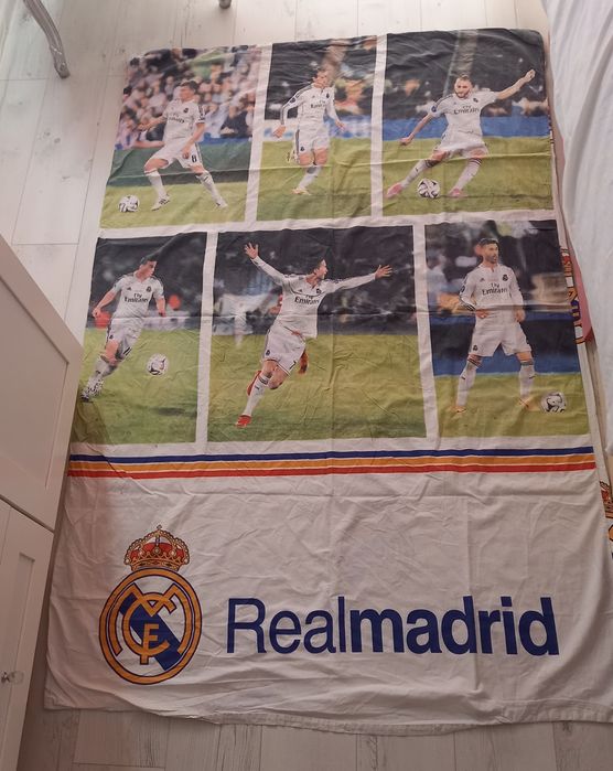 Pościel poszewka na kołdrę Realmadrit z piłkarzami bawelniana football