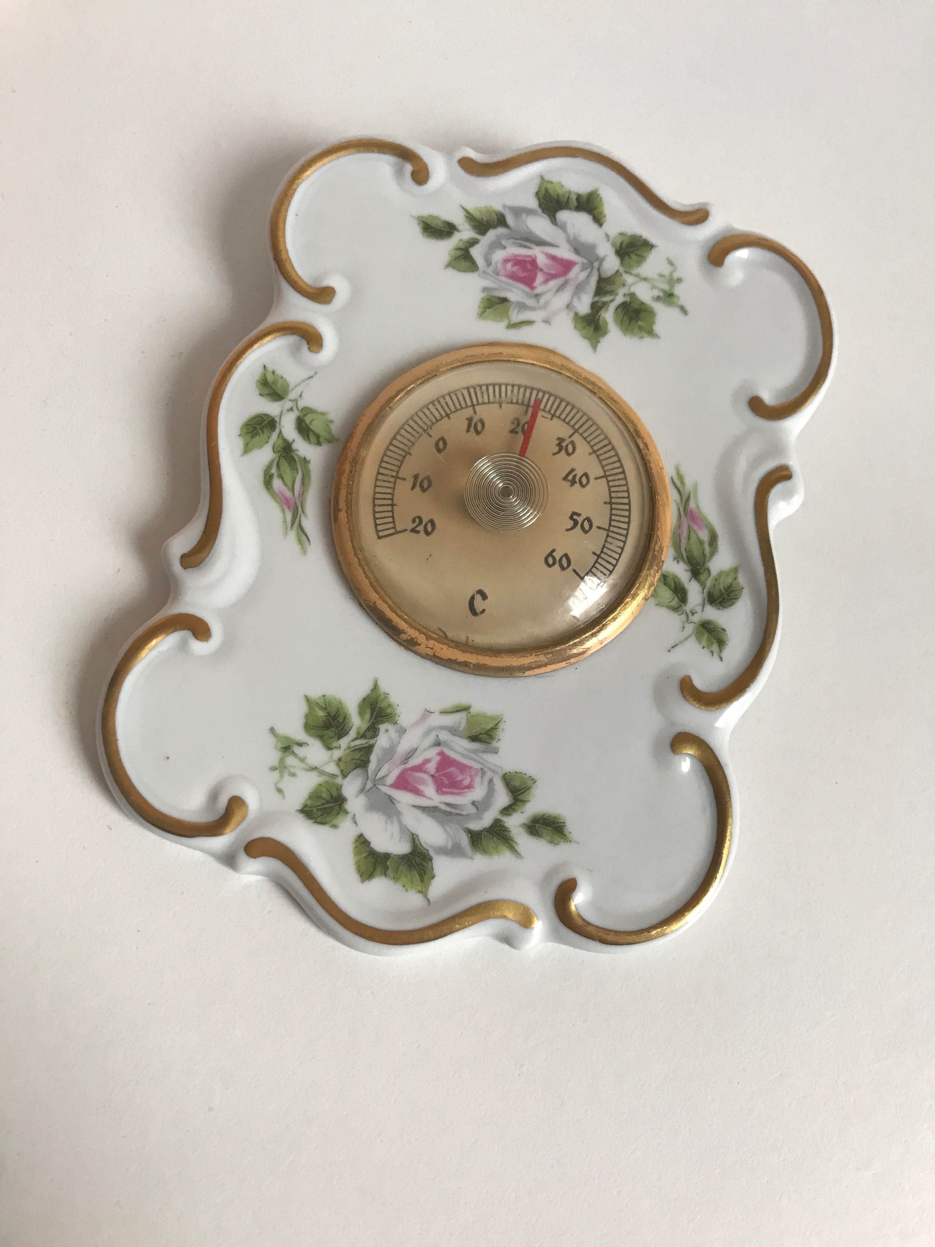 Termometr porcelaine Bruxelles. Antyk