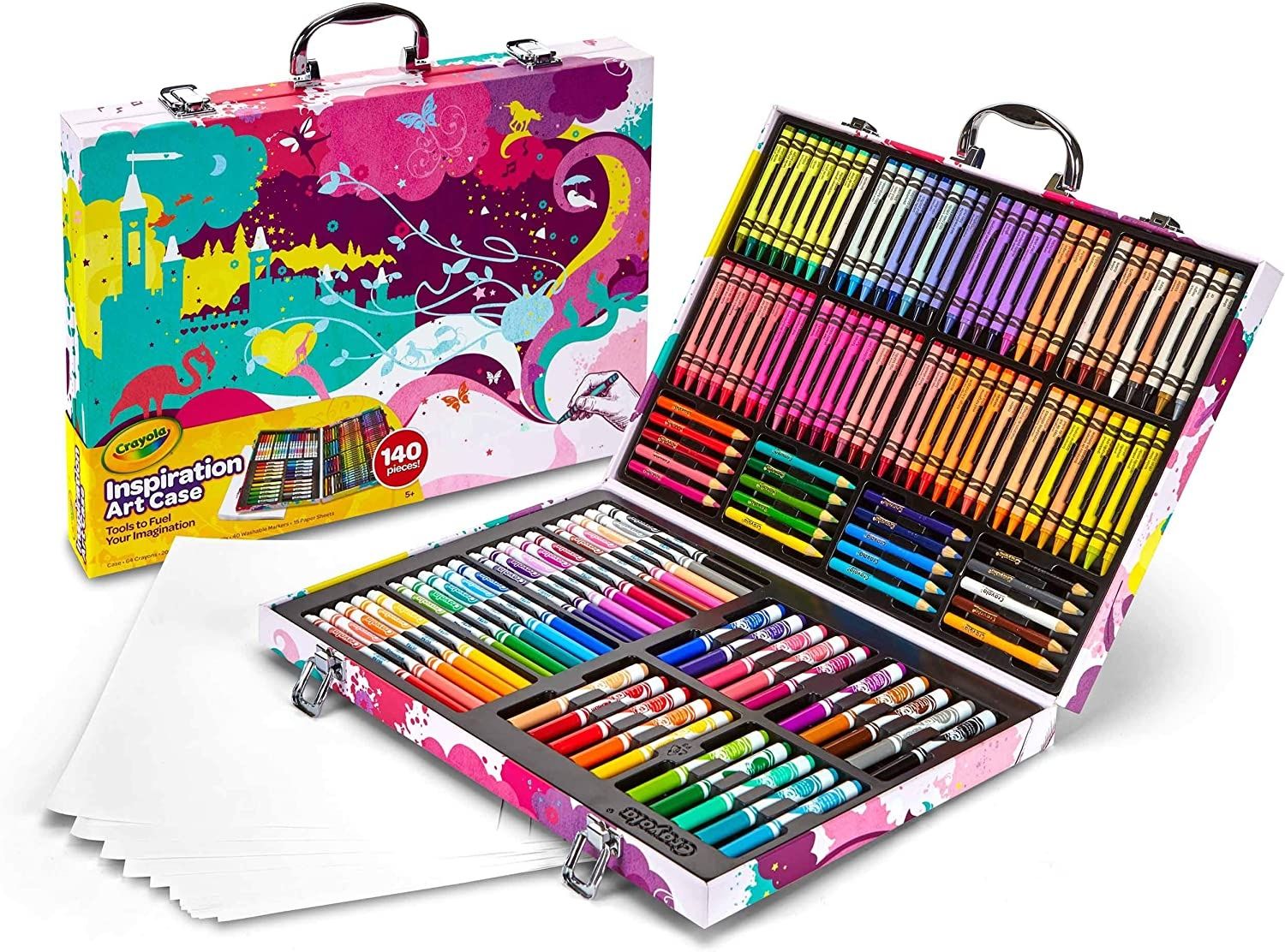 Crayola Inspiration Art 140 предметов чемодан набор для рисован