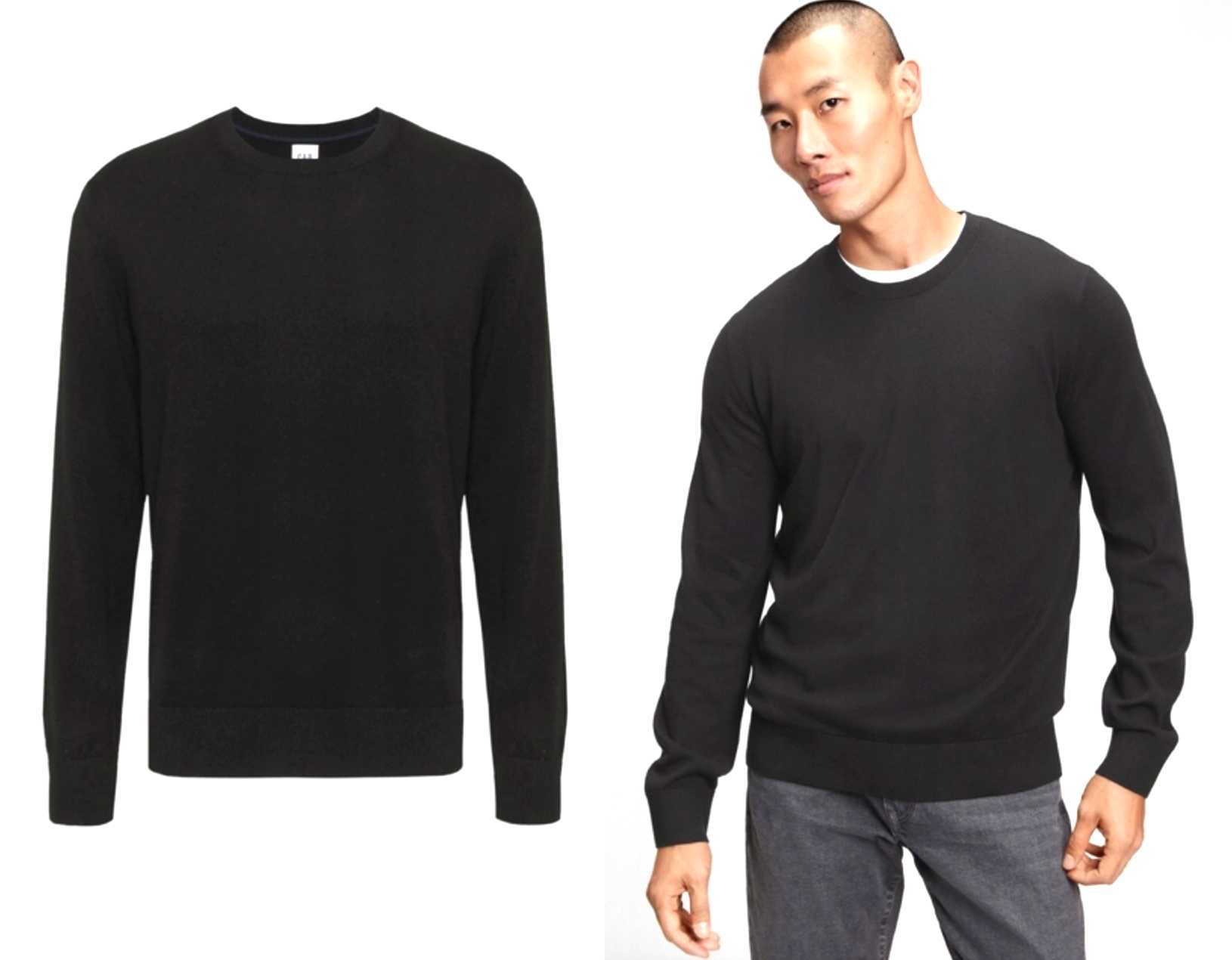 GAP nowy klasyczny sweter czarny oryginalny za pół ceny S