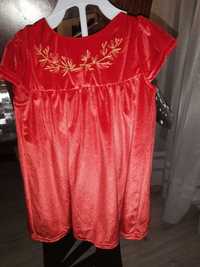 Sukienka czerwona 86cm Święta