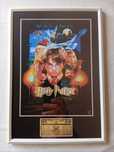 Moldura Filme Harry Potter And The Sorcerer's Stone com Autógrafos (A4