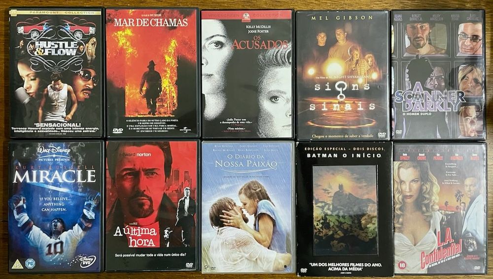 60 DVDs - filmes famosos - legendas em português