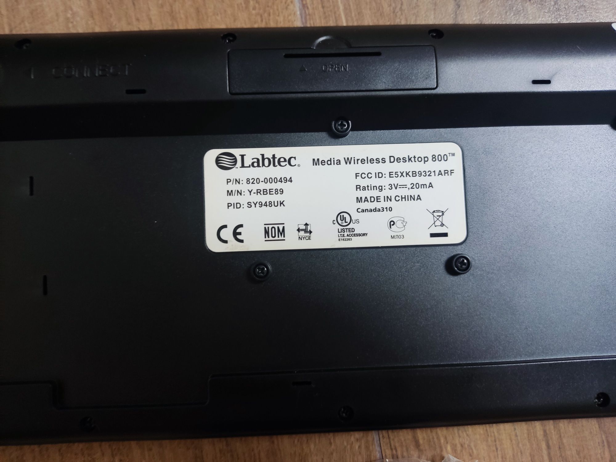 Klawiatura bezprzewodowa labtec