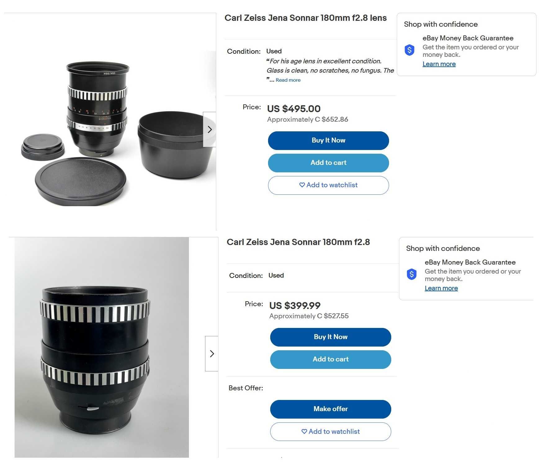 Obiektyw Carl Zeiss Jena Sonnar 180 2.8 ZEBRA Futerał Rzadki Zobacz !