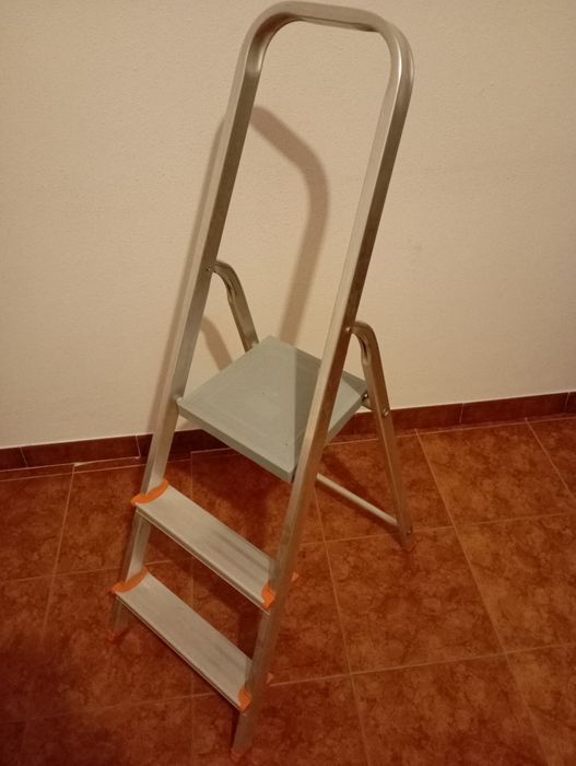 escadas em alumínio, 3 degraus