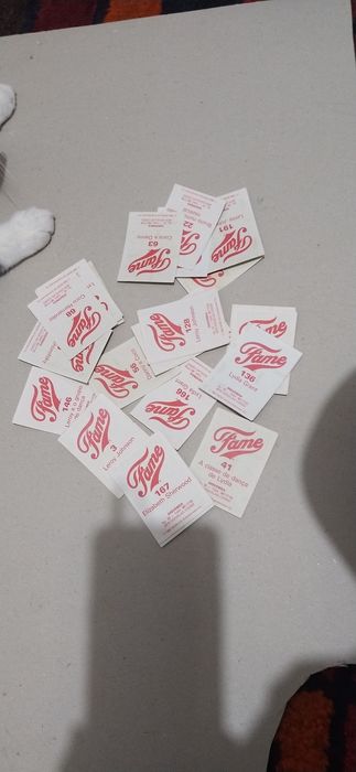 Cromos da série Fama