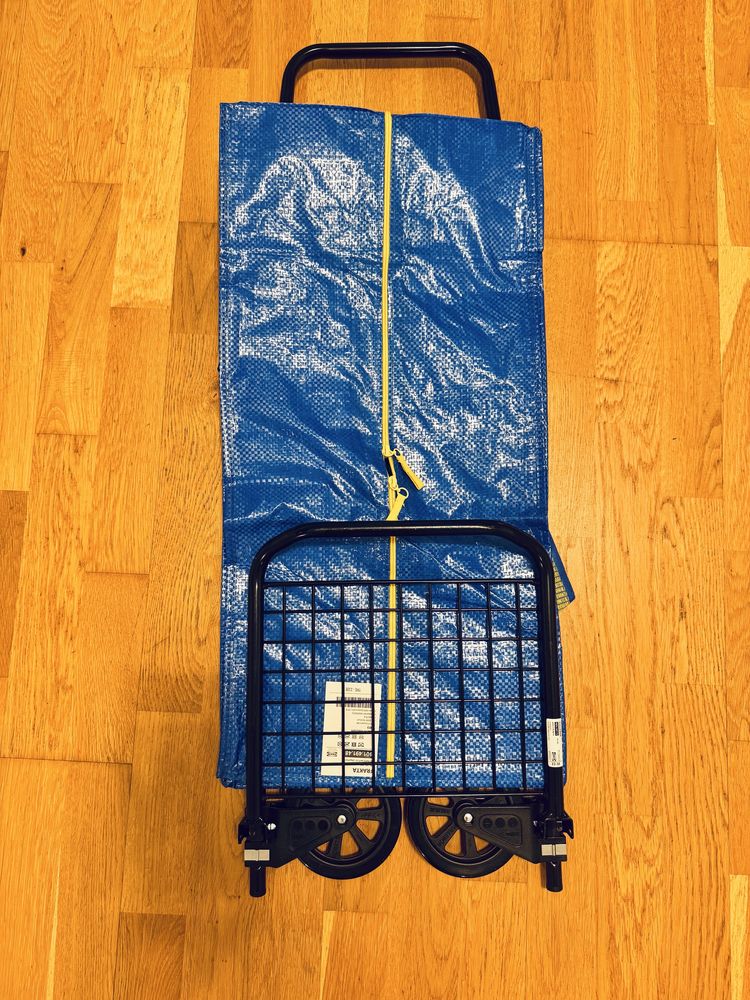 Wozek transportowy Ikea Rullebor wraz z torba Ikea Frakta