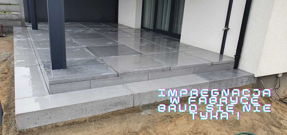 Schody betonowe zewnętrzne z betonu industrialne na wymiar producent