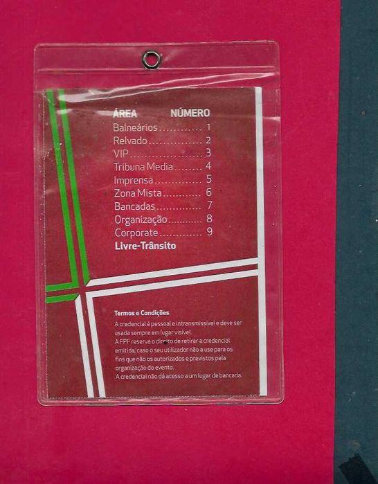 FUTEBOL - Campeonato Mundo FIFA 2014 - CREDENCIAL jornalista RTP