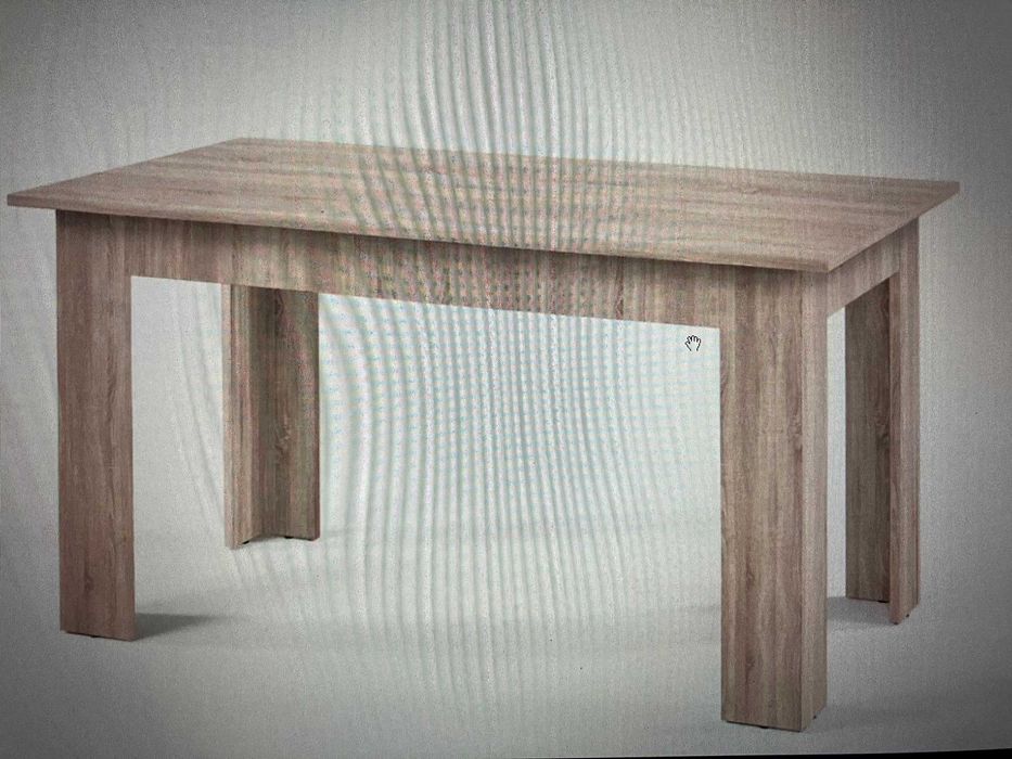 Conjunto de mesa e bancos para interior.