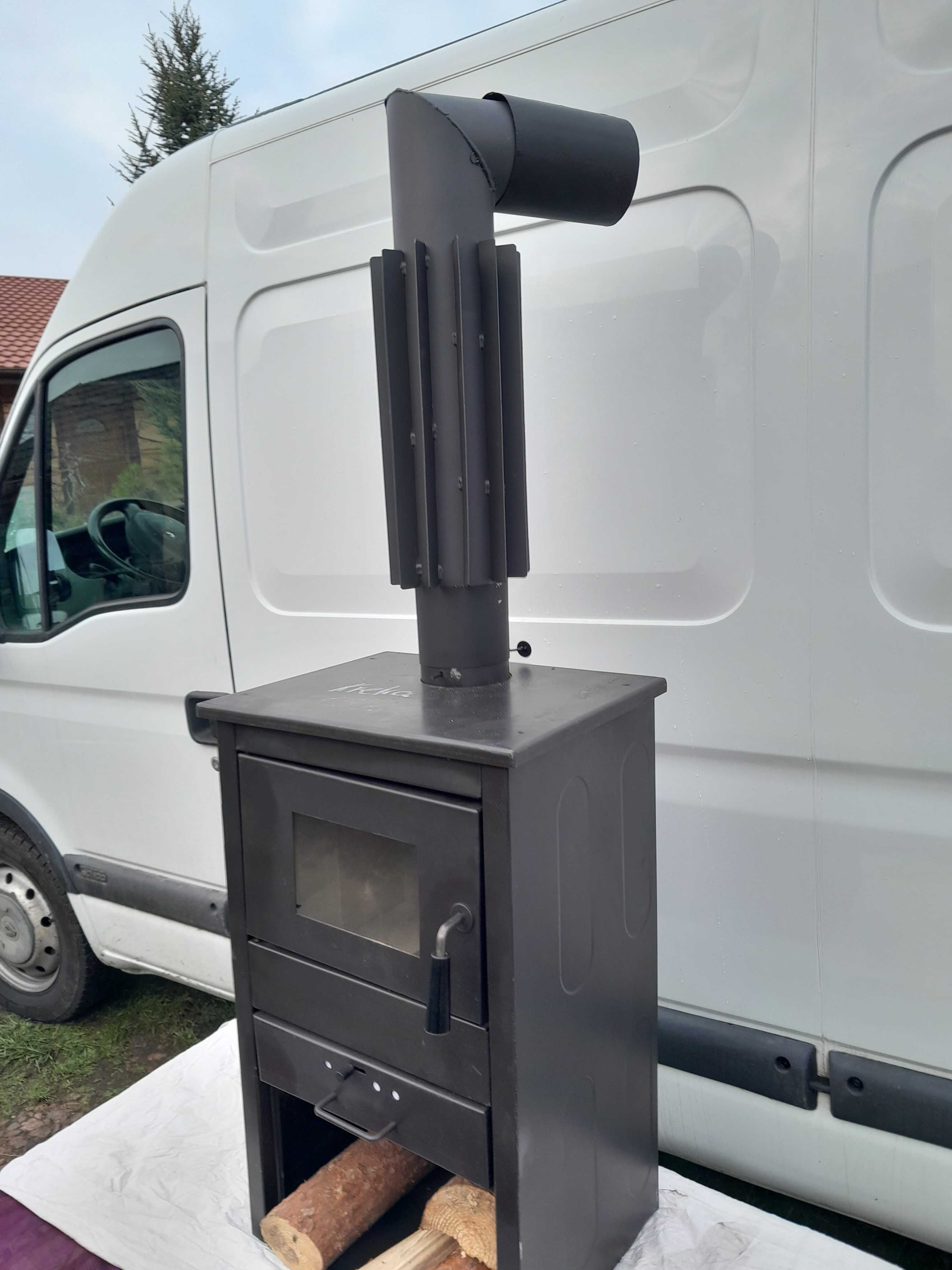 Wymiennik ciepła - radiator 120 mm 130 mm koza kominek  - uniwersalny