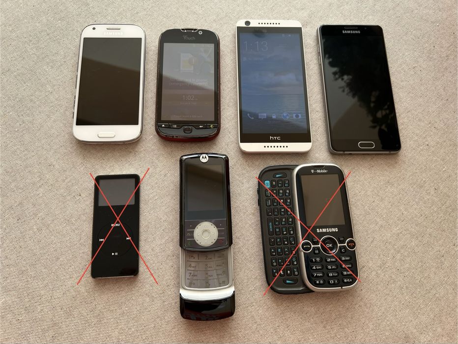 Мобільні телефони (робочі та під відновлення)