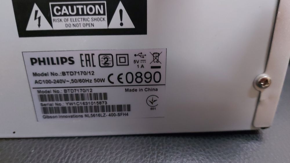 PHILIPS BTD 7170/12,музичний центр.