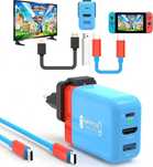 Adapter stacji dokującej z 3 portami (USB C+USB A+4K/HD) do Nintendo