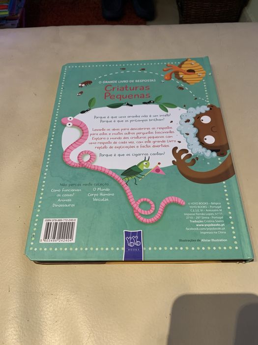 O grande livro de respostas, criaturas pequenas.