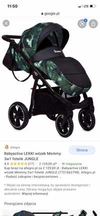 Wózek babyactive mommy jungle 3w1