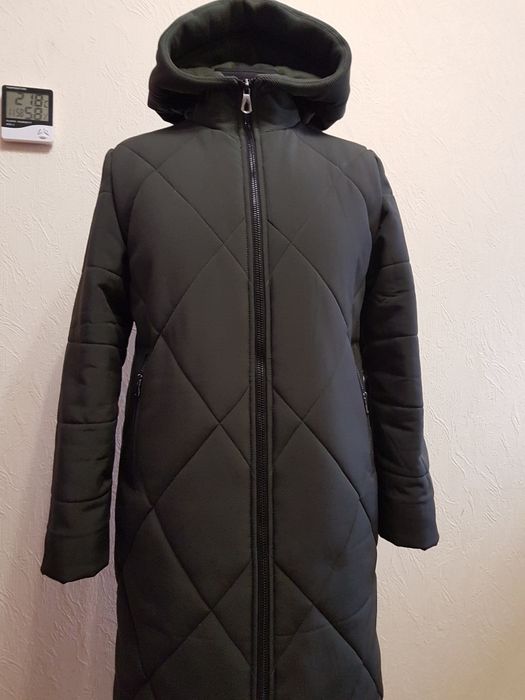 Удленённая куртка-пуховик  зимняя