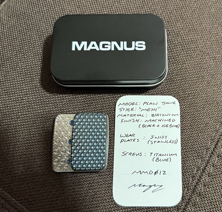 Magnus слайдер, MMD12, цирконий, синие анодирование