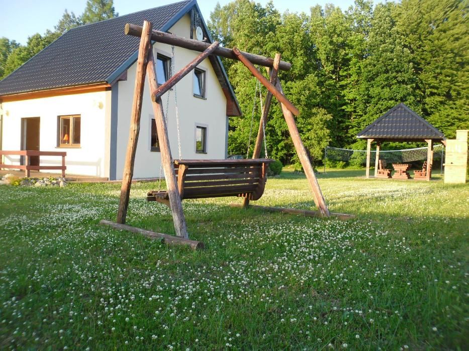 Domek z balią jacuzzi na wyłączność , jezioro, las. Kaszuby