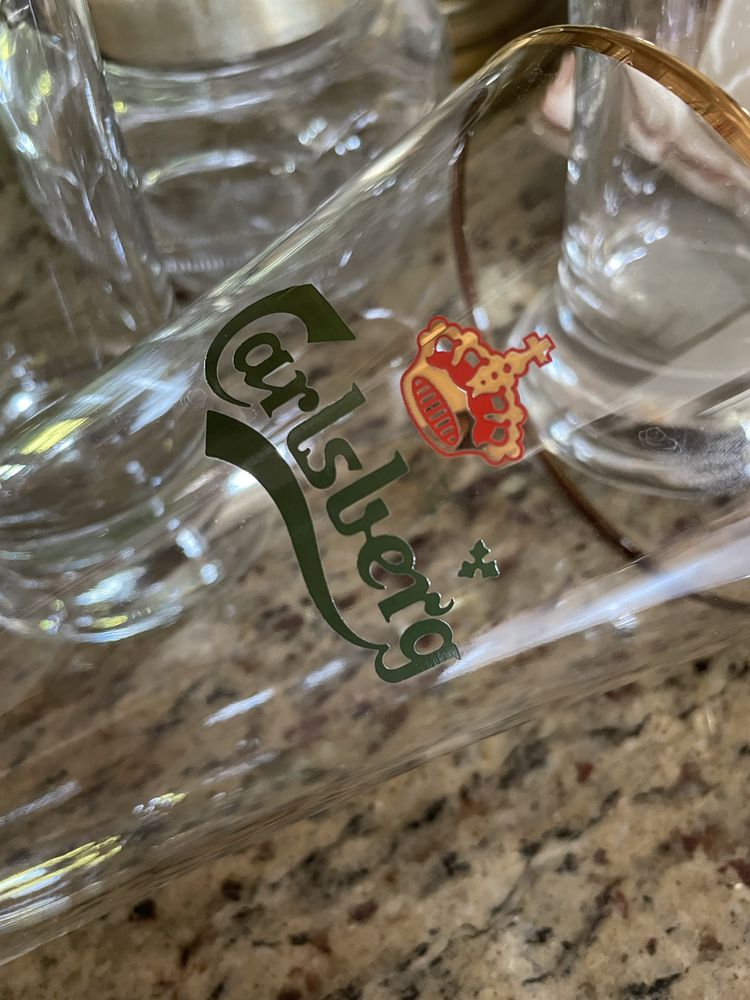 Trzy stare kufle poj.0.5 l Carlsberg