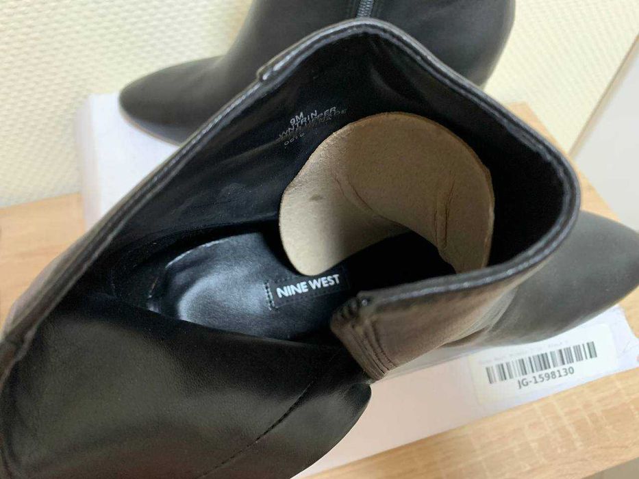 NINE WEST Wntrin оригинал р. 40 41 шкіра сапожки челсі чоботи