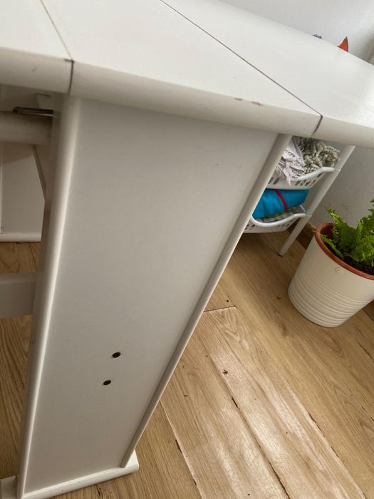 Mesa dobravel branca madeira