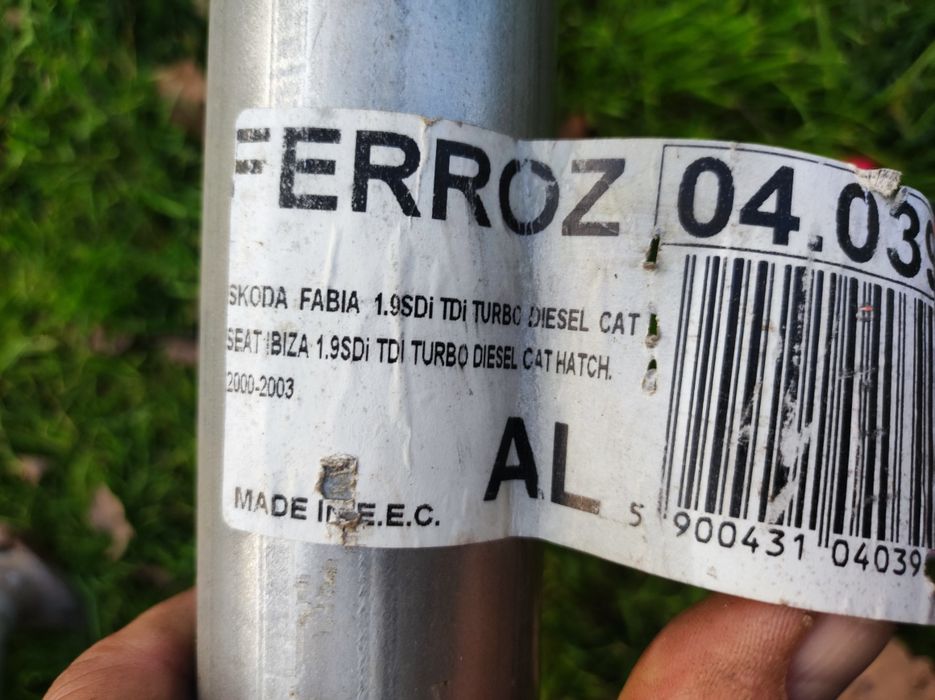Nowy wydech kompletny z kat.  Skoda Fabia I hatch., Ibiza 1.9 SDI/TDI