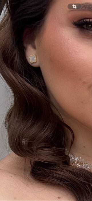 Сережки з позолотою