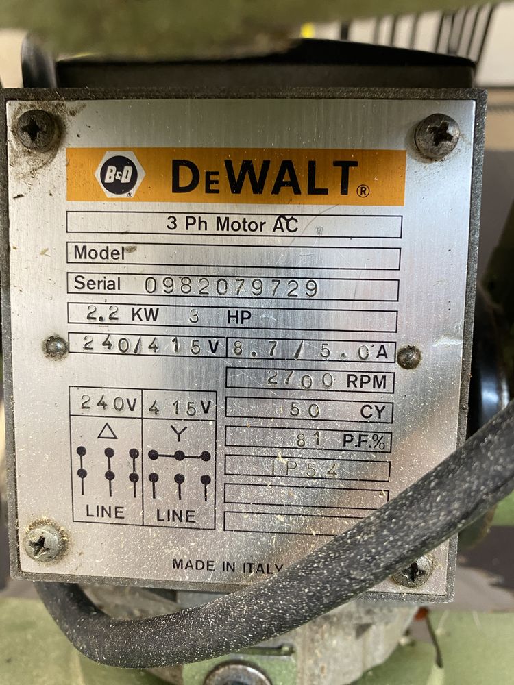 Piła radialna DeWalt DW 1370 +dodatki 3KM, mocna,wyregulowana,stan 5+