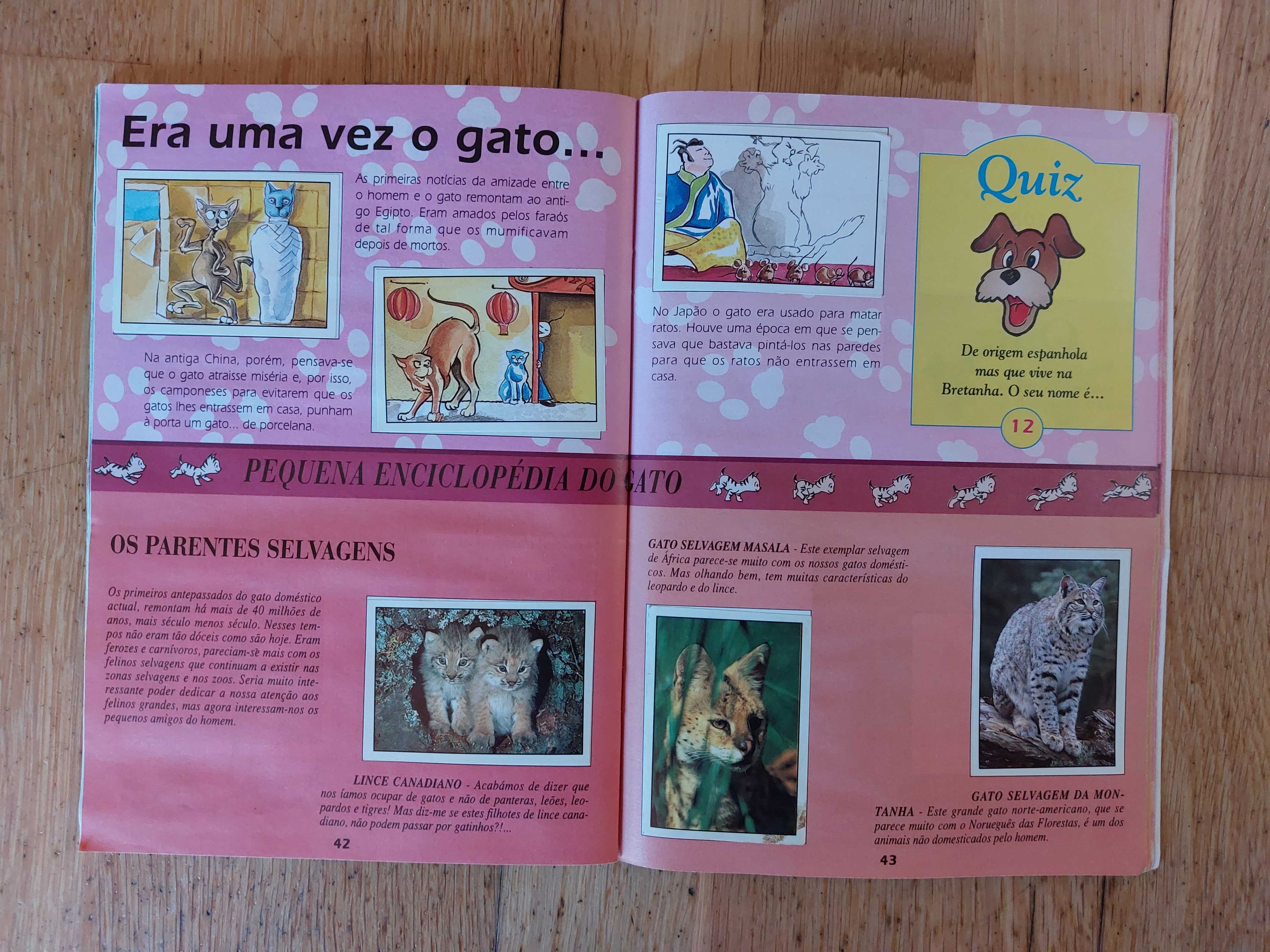 Colecção de cromos "Cães & Gatos - 1993" - Completa